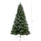 8ft. Unlit Snowed French Alps Mountain Pine Artificial Christmas Tree with Pinecones